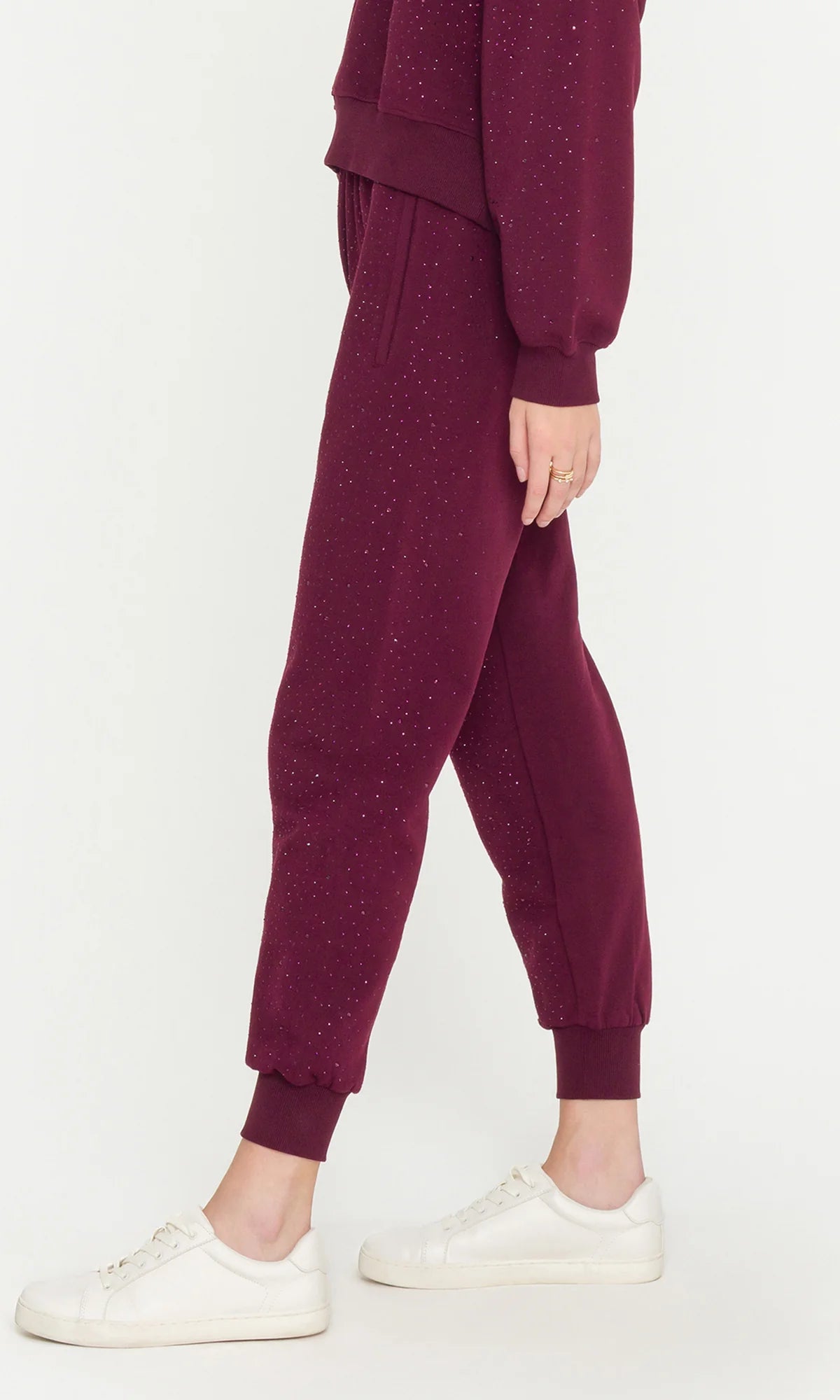 Ruel Compact Crystal Sweatpants Malbec