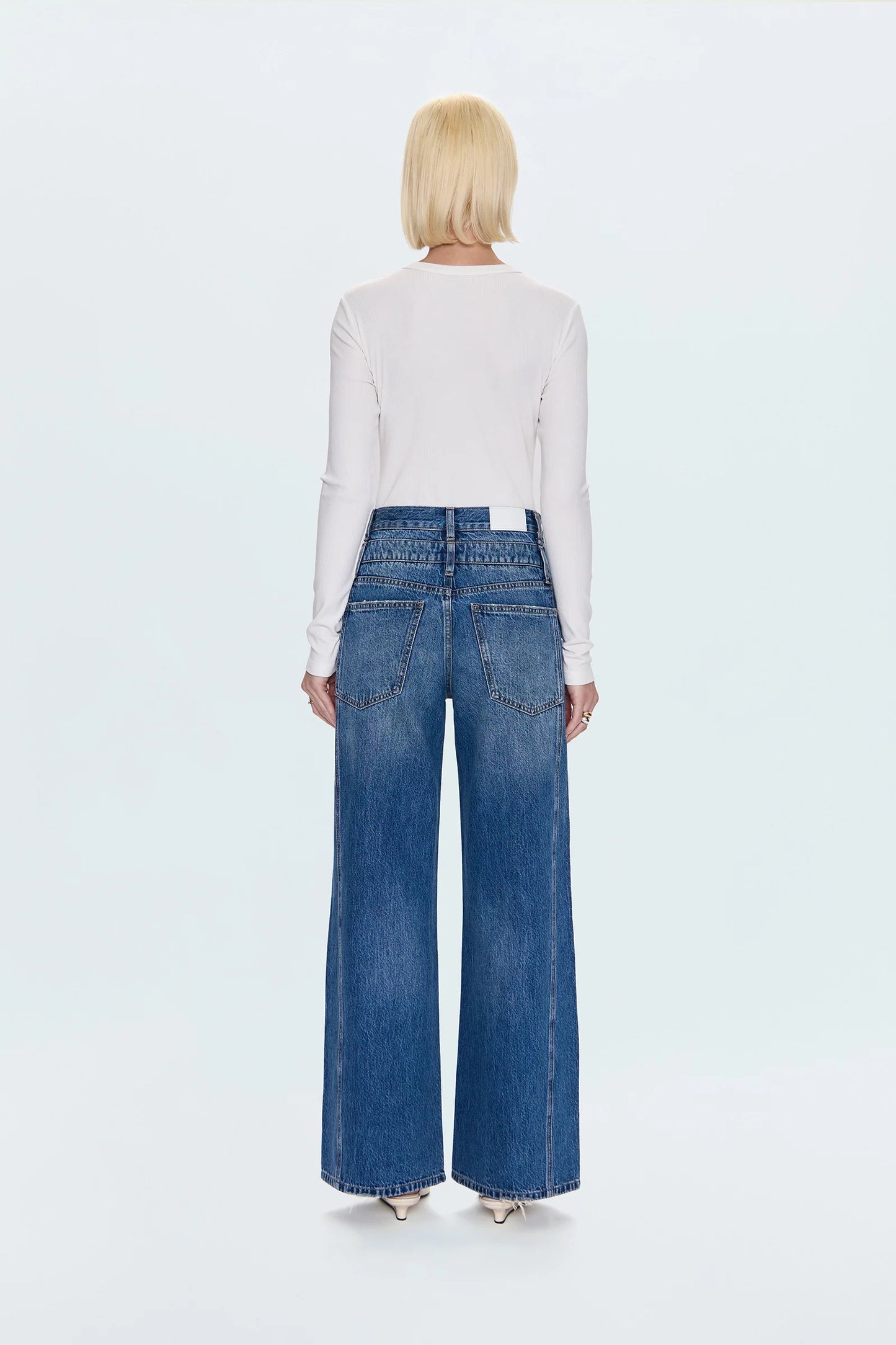 Caleb High Rise Stacked Waist Jean-Echo