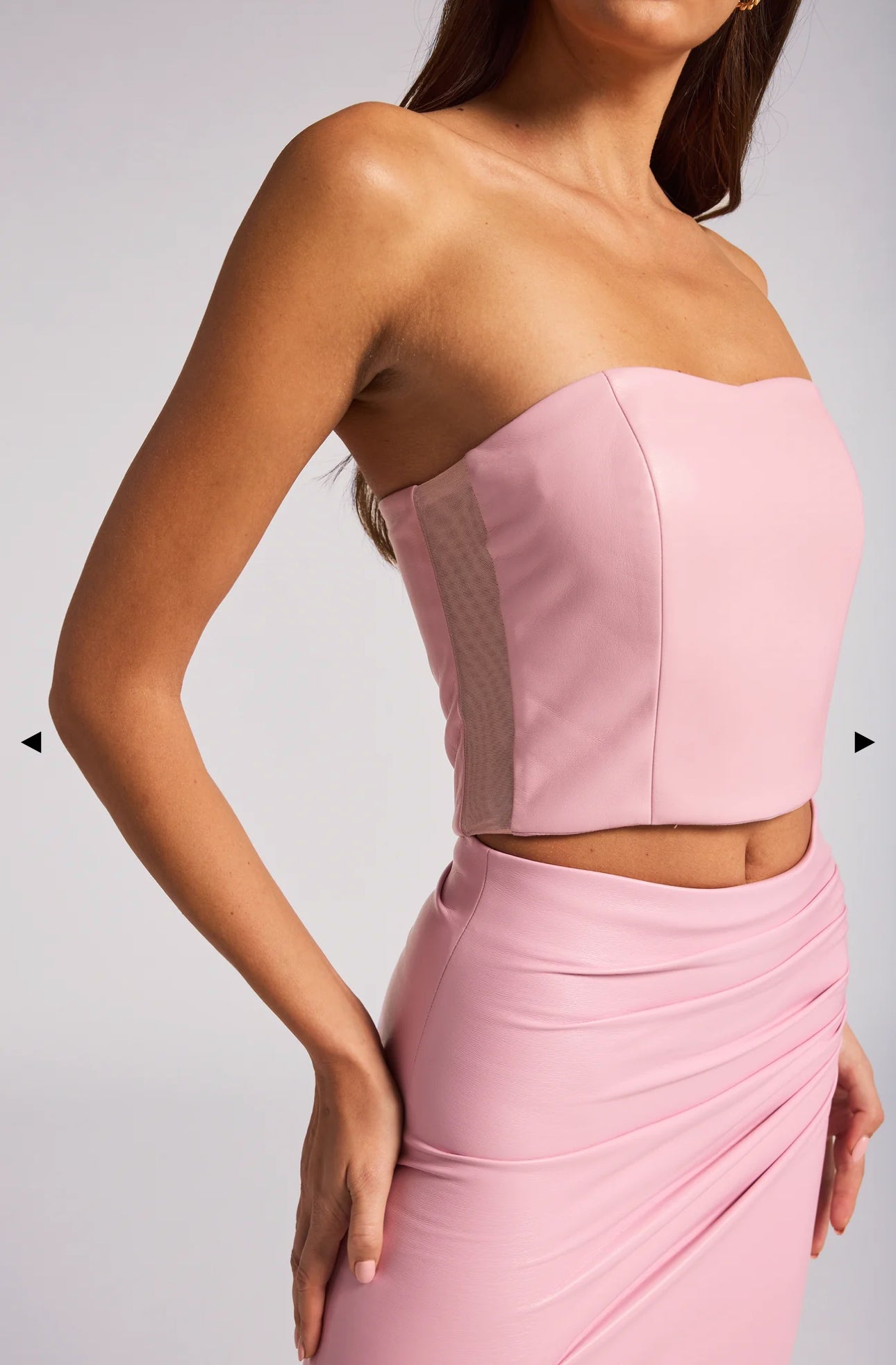 Jacqueline Vegan Leather Top