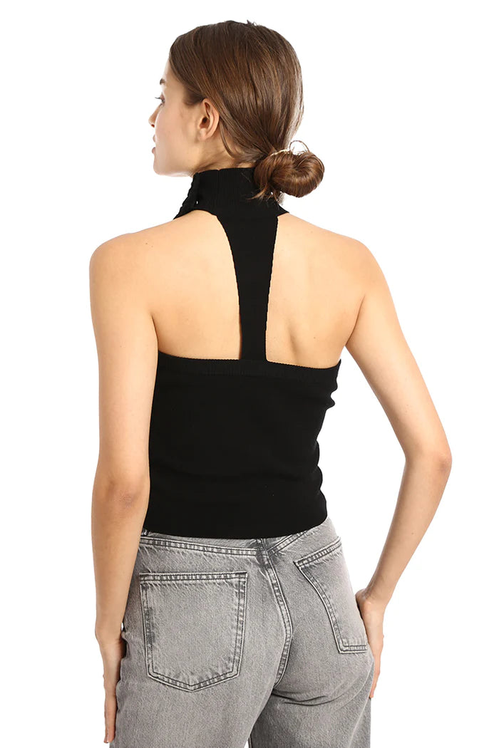 Strapless Top With Floral Appliqué