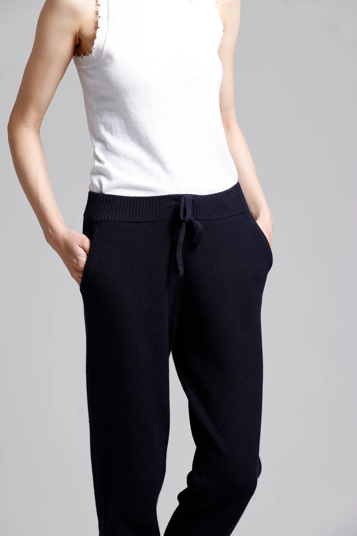 Cotton Cashmere Jogger Navy
