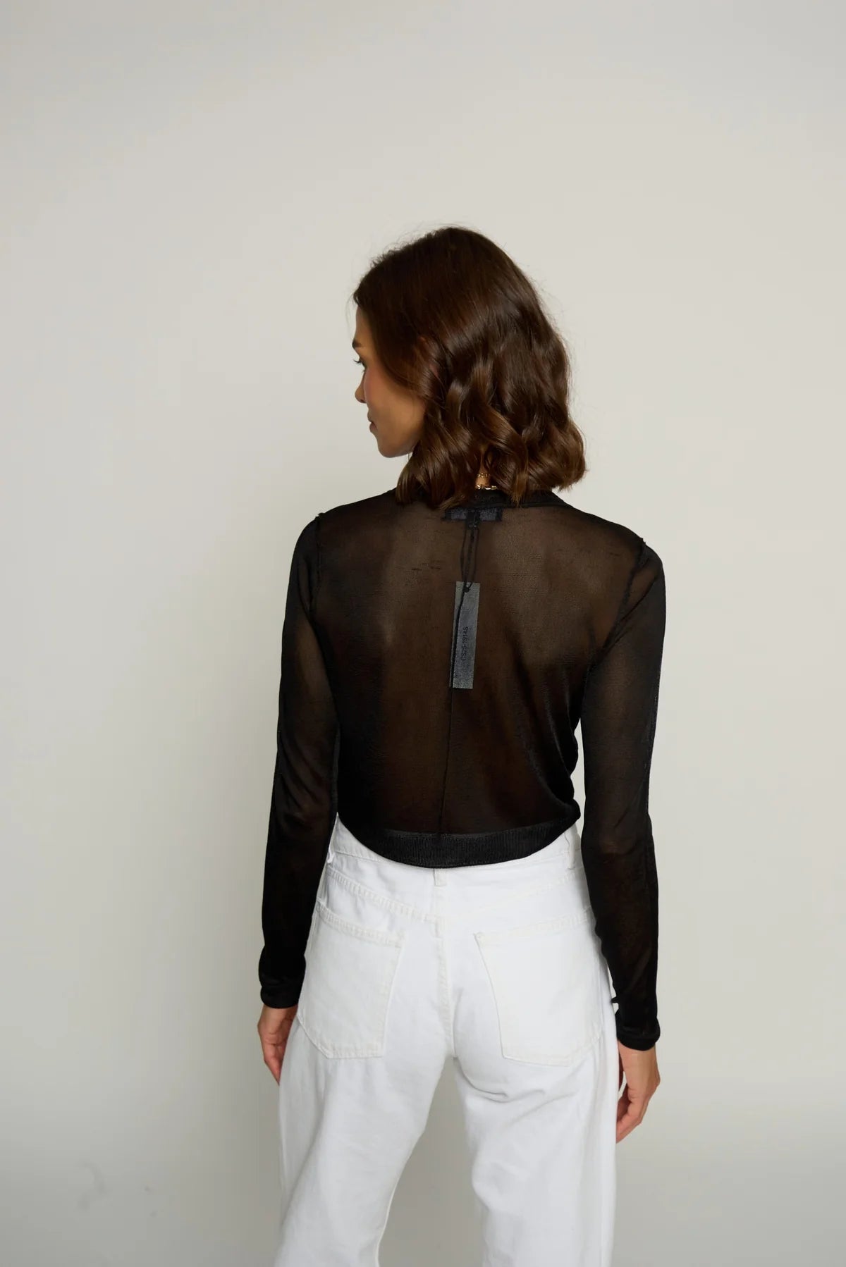 Sheer Black Cardigan