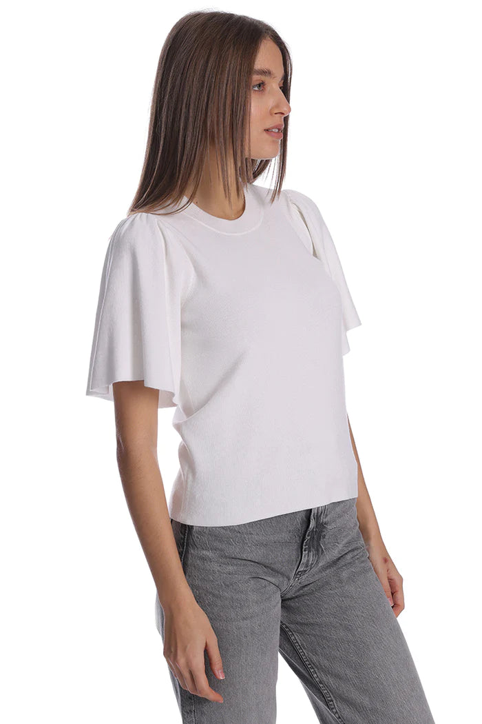 Flared Sleeve Crewneck