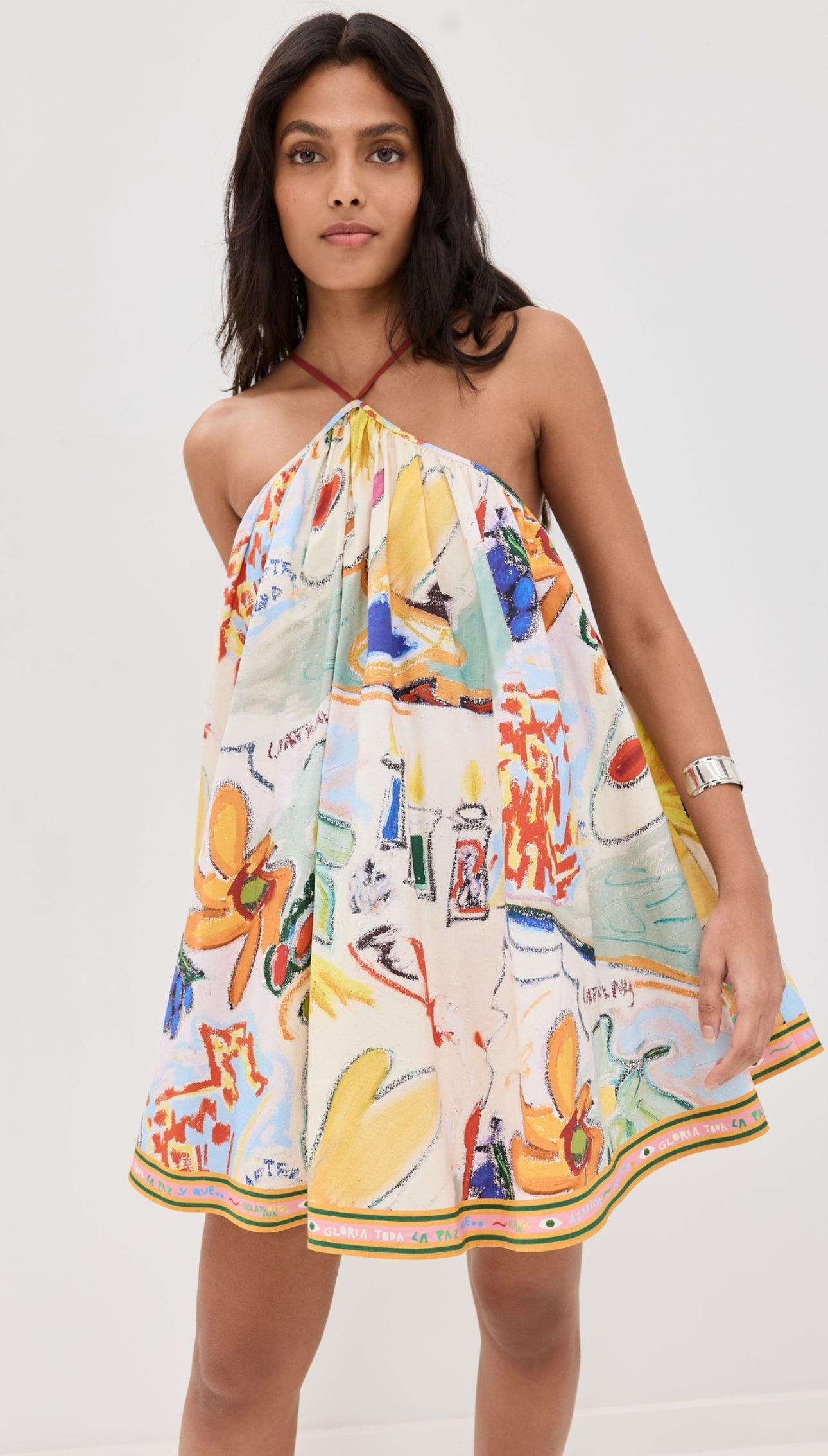 La Charrasca Halter Mini Dress