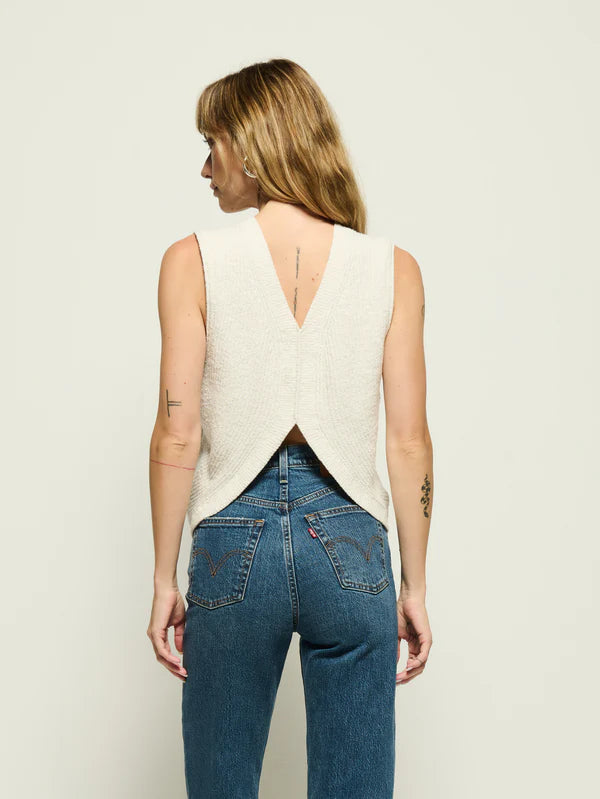 Eliza Sweater Tank White