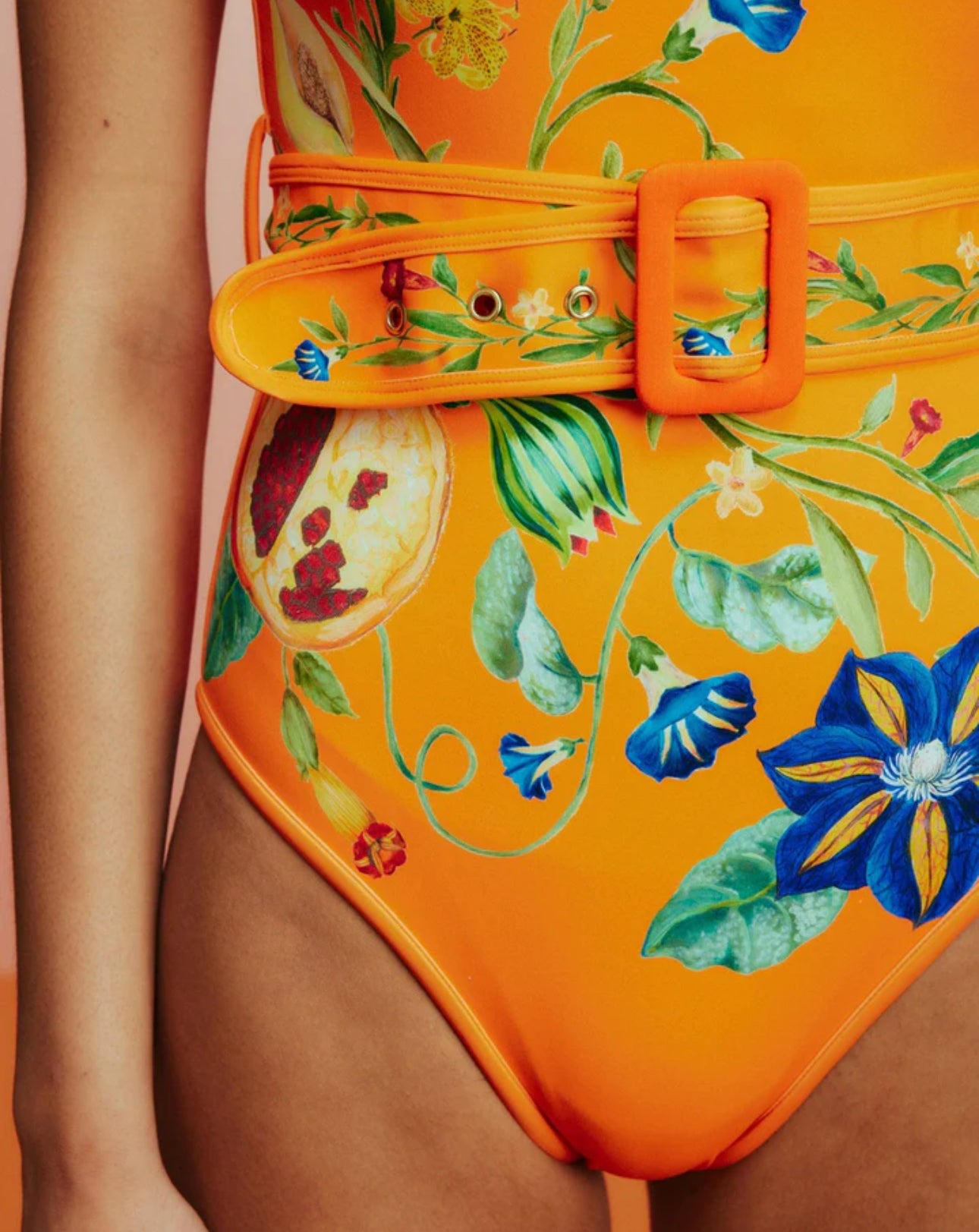 Flores Belted One Piece