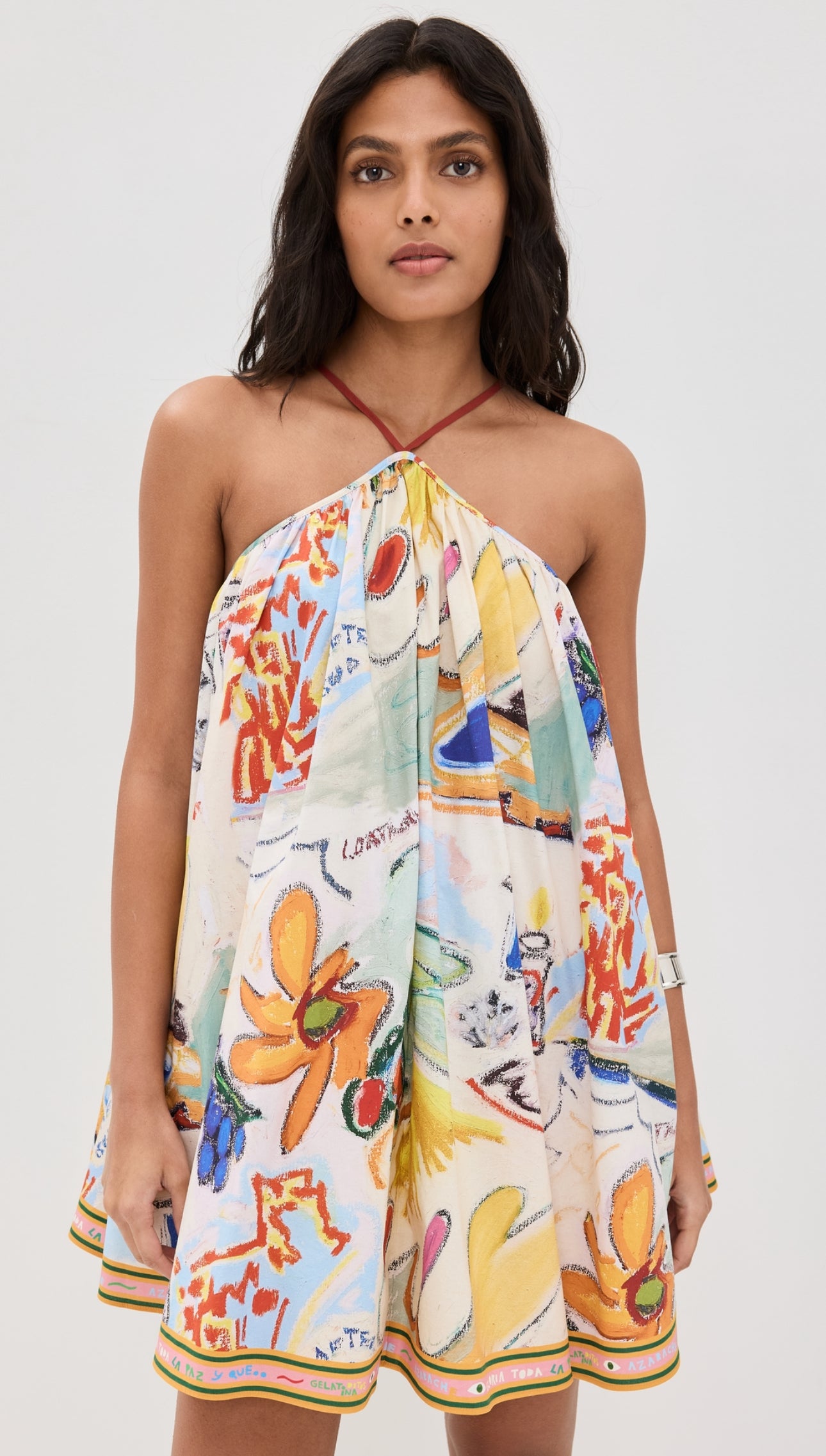 La Charrasca Halter Mini Dress