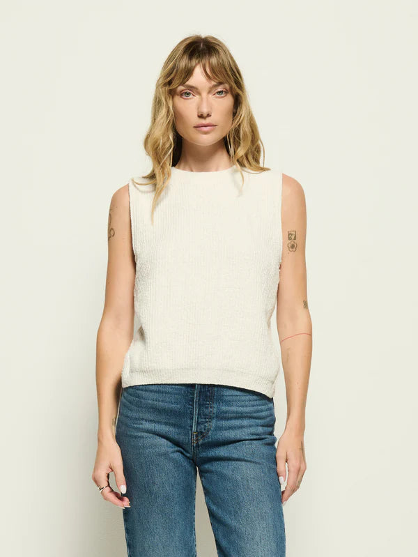Eliza Sweater Tank White