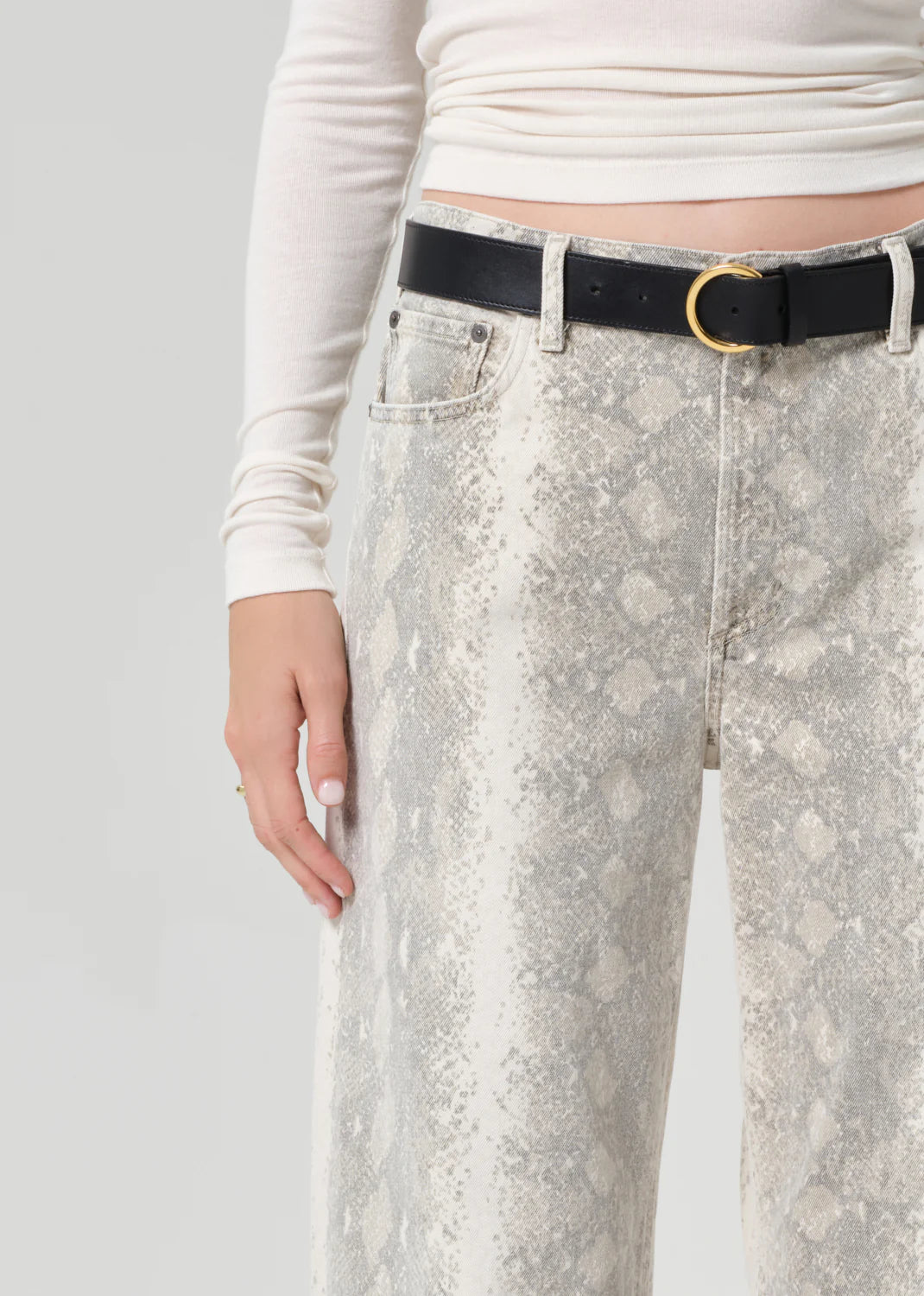 Miro Long Relaxed Jean Python