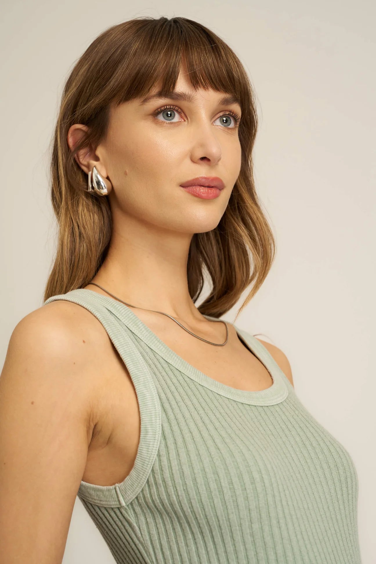 Cooper Sweater Rib Tank Endless Sky
