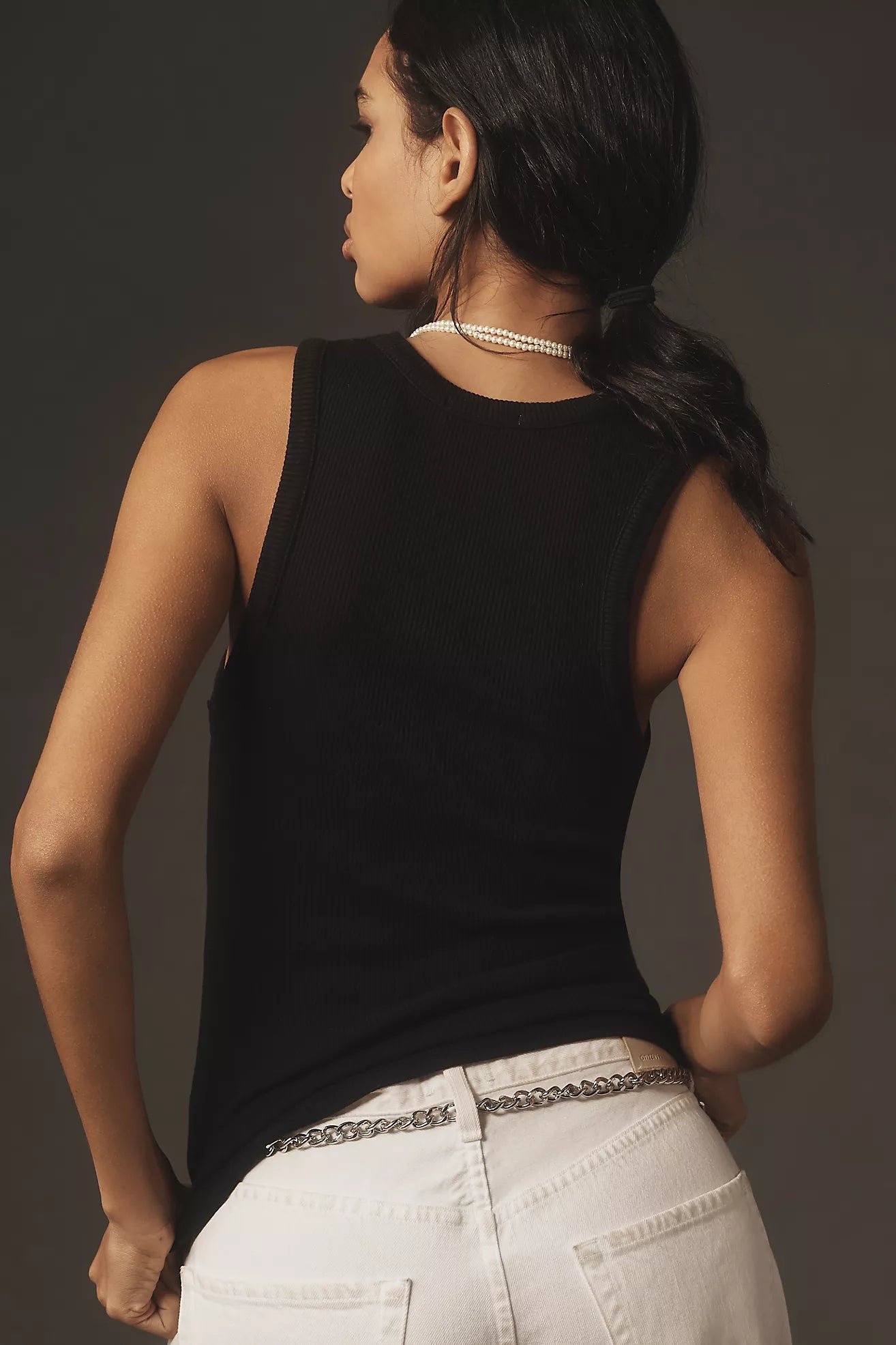 Poppy Tank Black