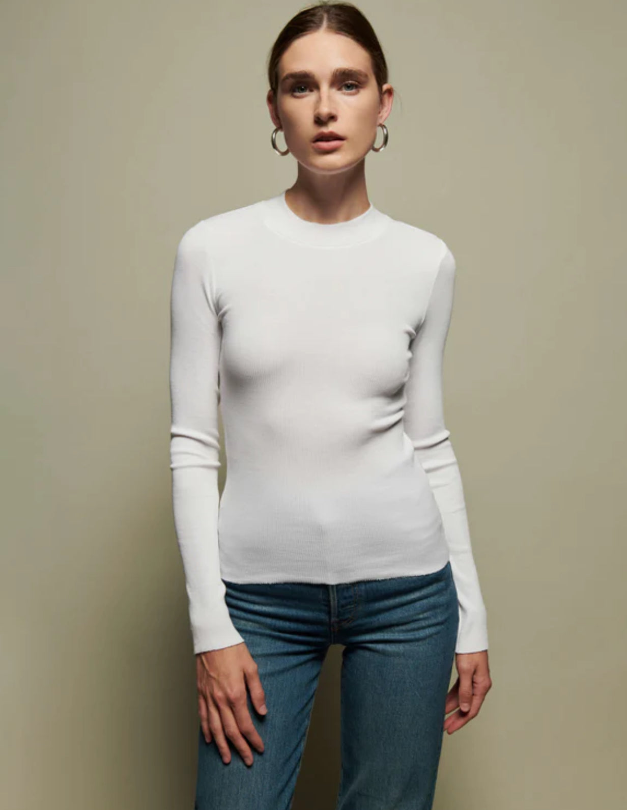 Gina Long Sleeve White