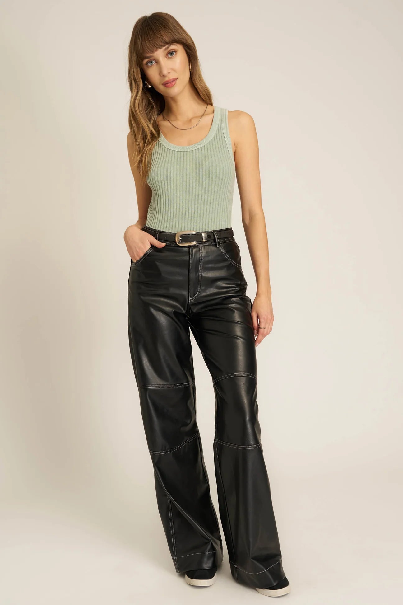 Cooper Sweater Rib Tank Endless Sky