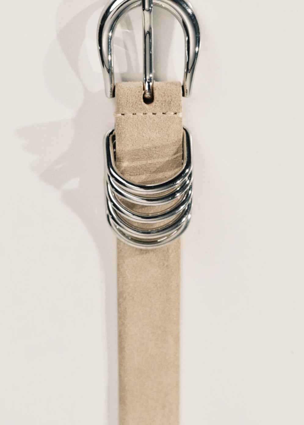Hollyhock Belt Papyrus Suede Silver