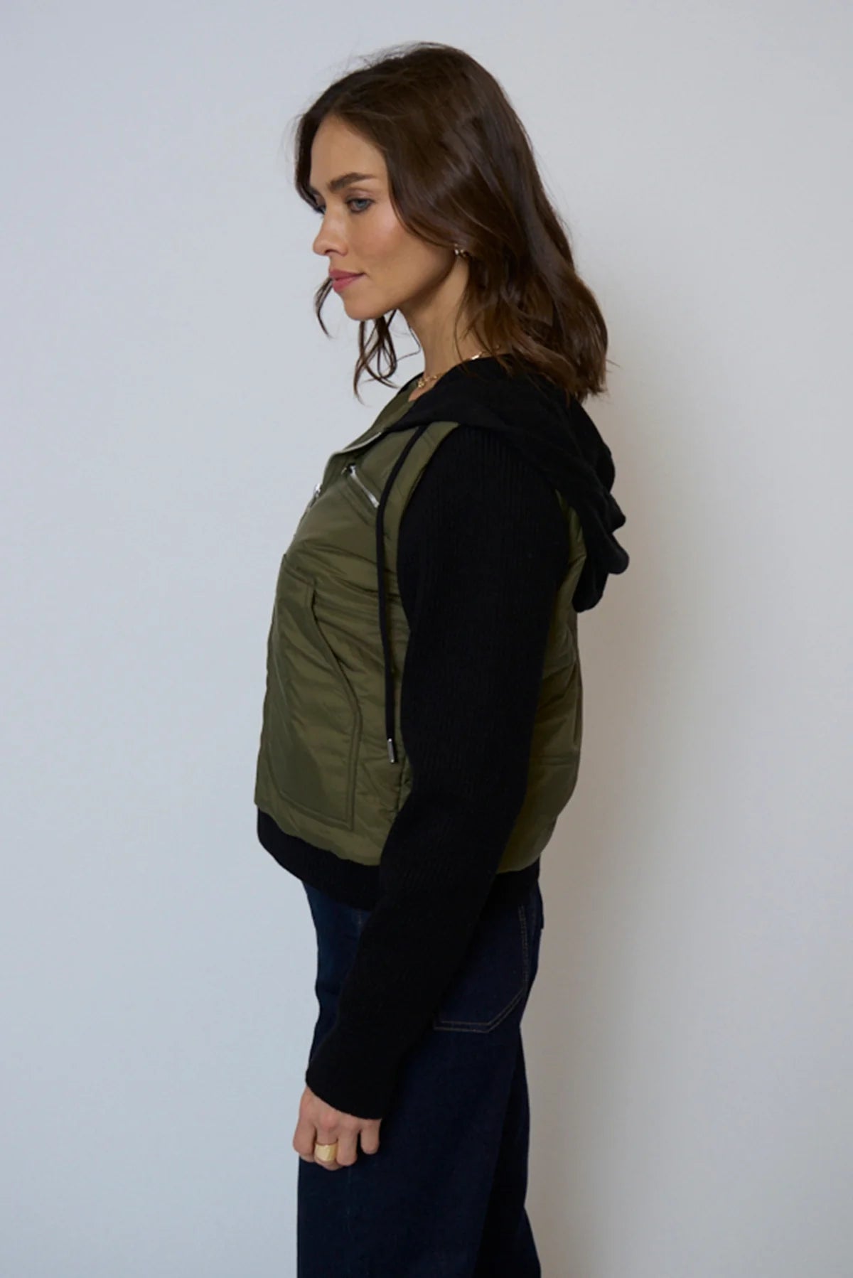 Brady Hooded Sweater Sleeve Jacket