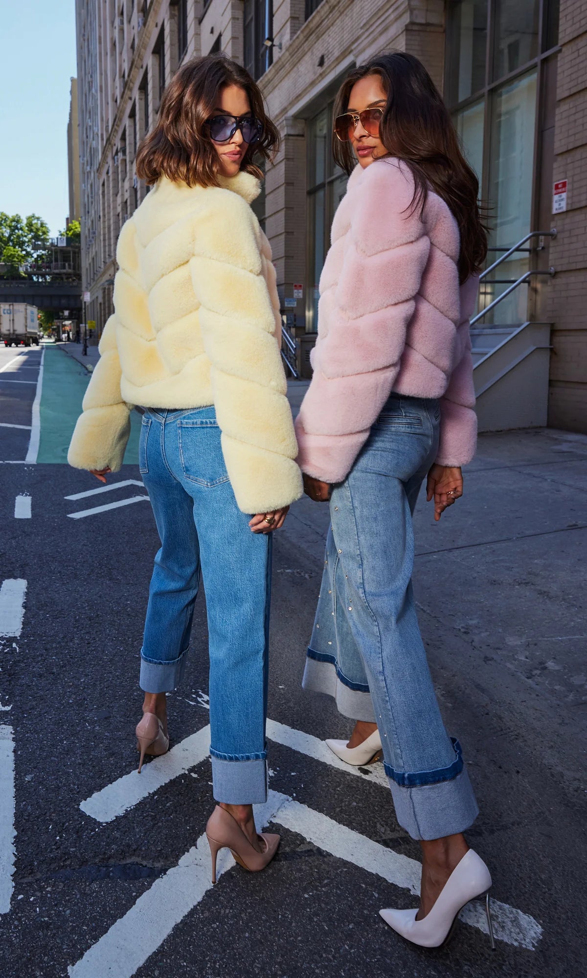Brianna Faux Fur Jacket Banana