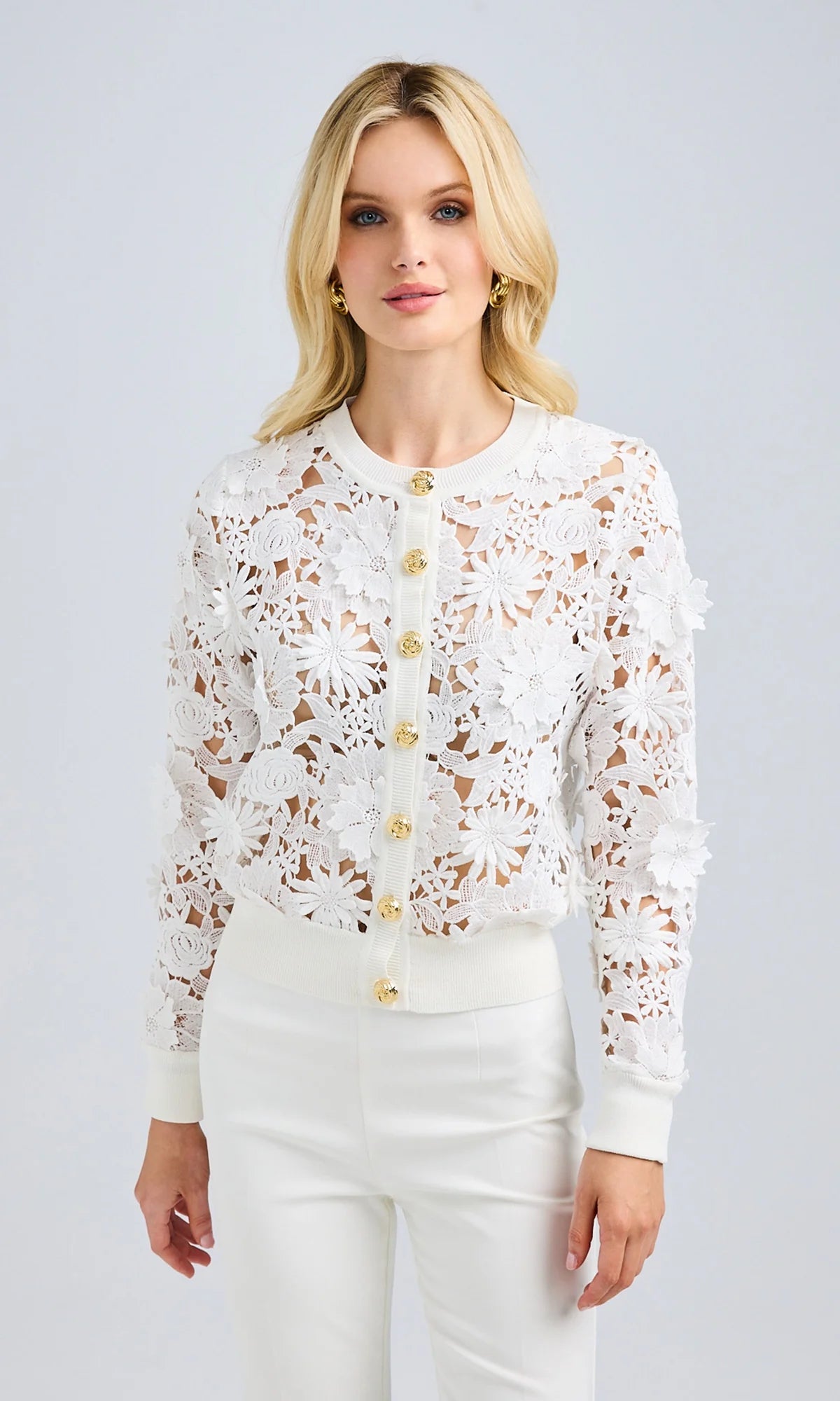 Erin 3D Lace Cardigan