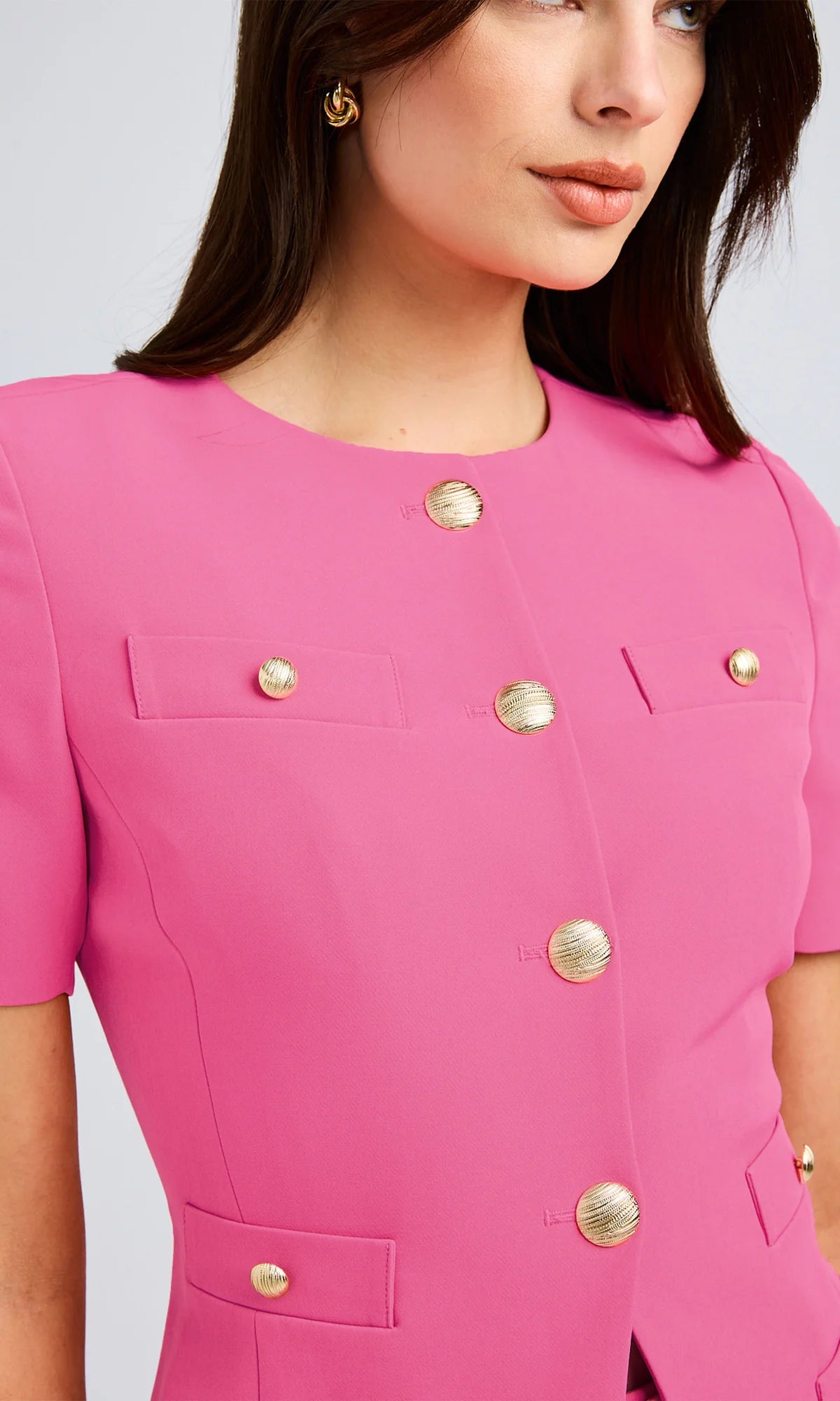 Reyes Crepe Jacket Cherry Blossom