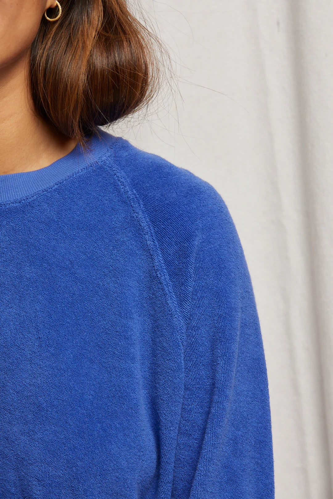 Saylor Terry Sweatshirt Violet Blue
