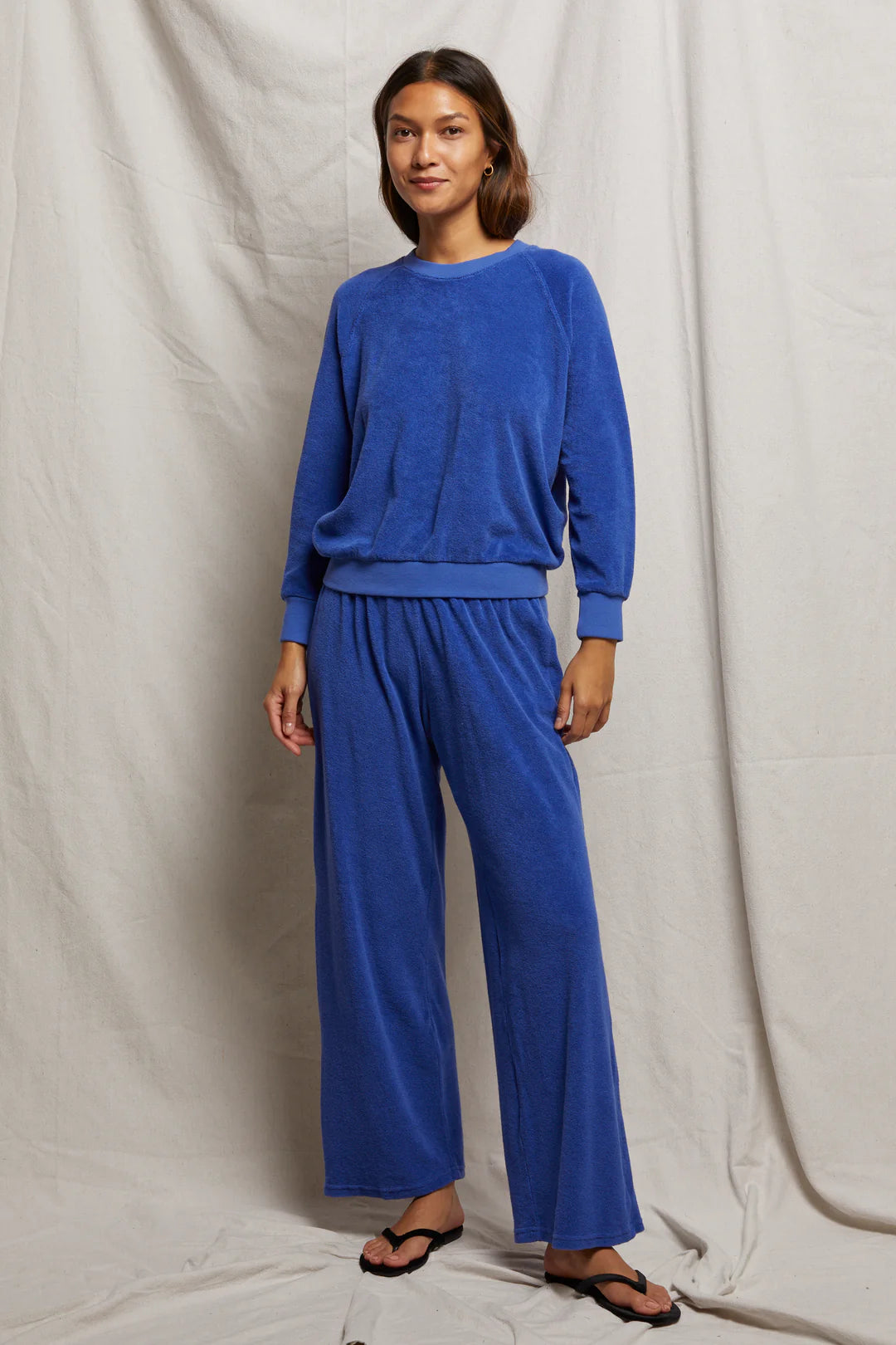Saylor Terry Sweatshirt Violet Blue