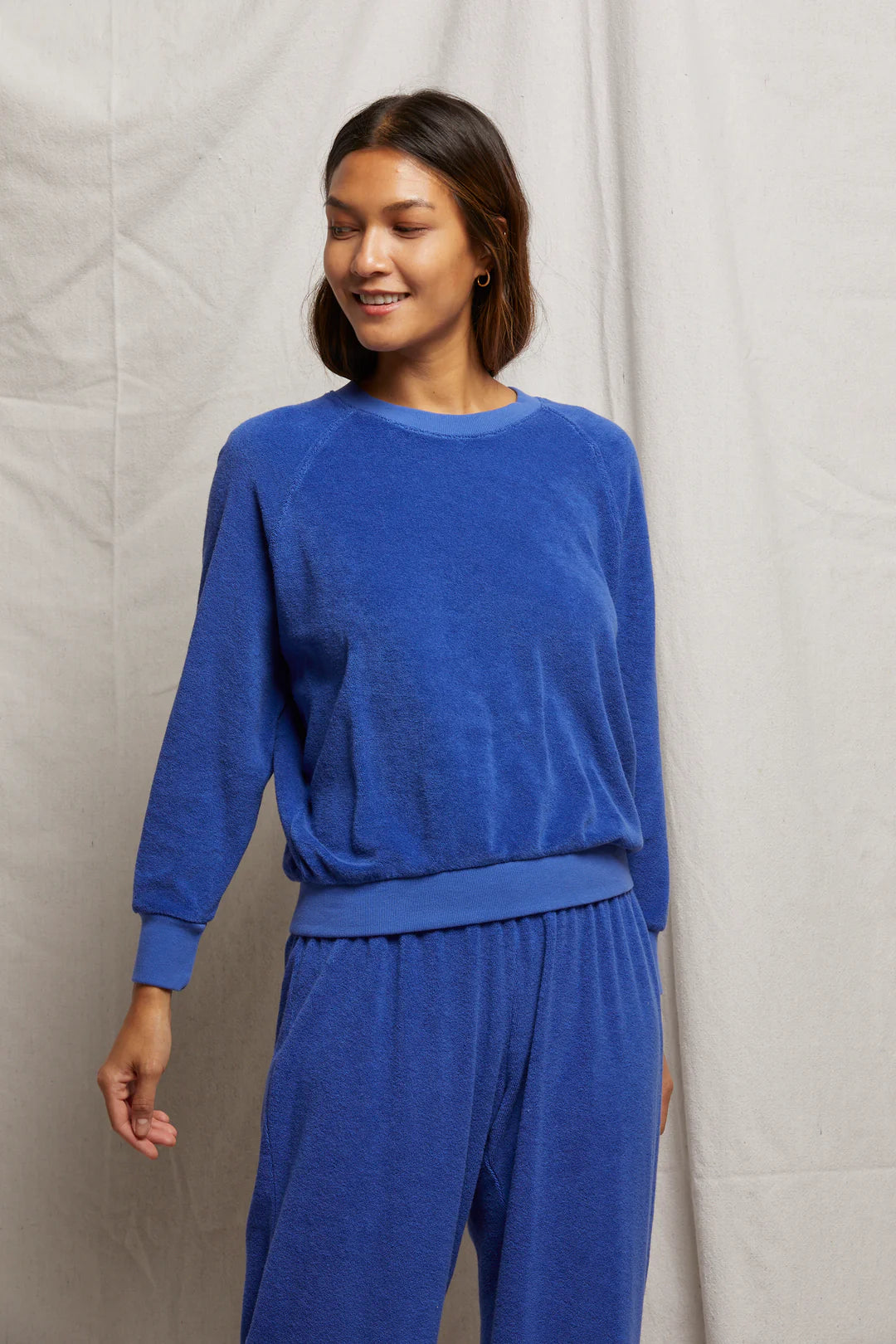 Saylor Terry Sweatshirt Violet Blue