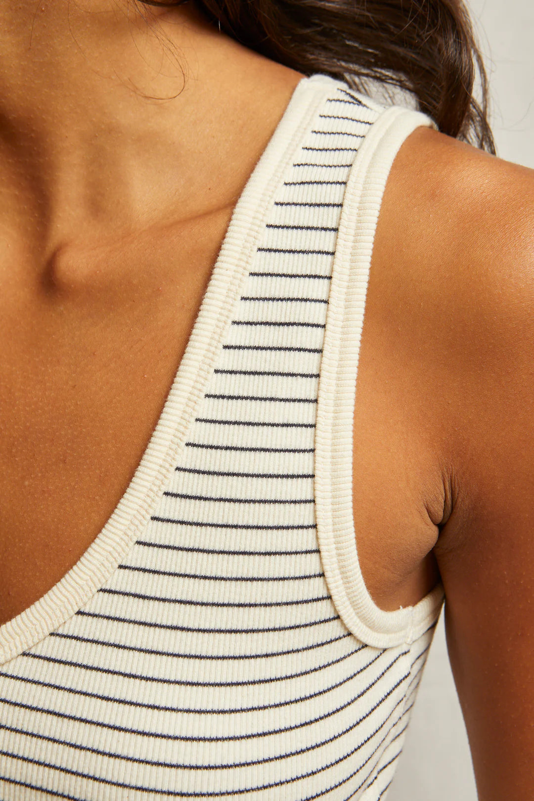 Maria Navy Stripe Tank
