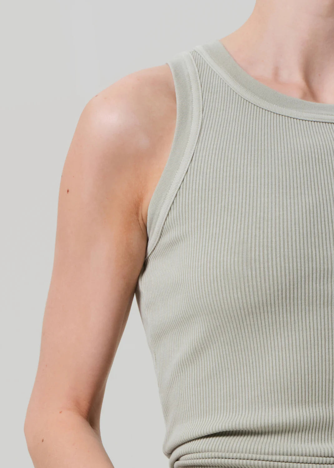 Isabel Ribbed Tank Matcha