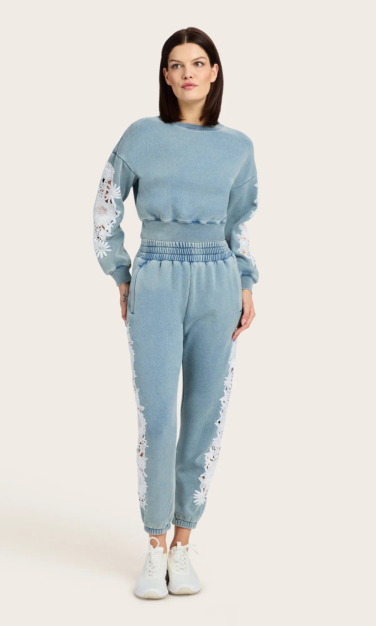 Arabella Lace Combo Sweatshirt