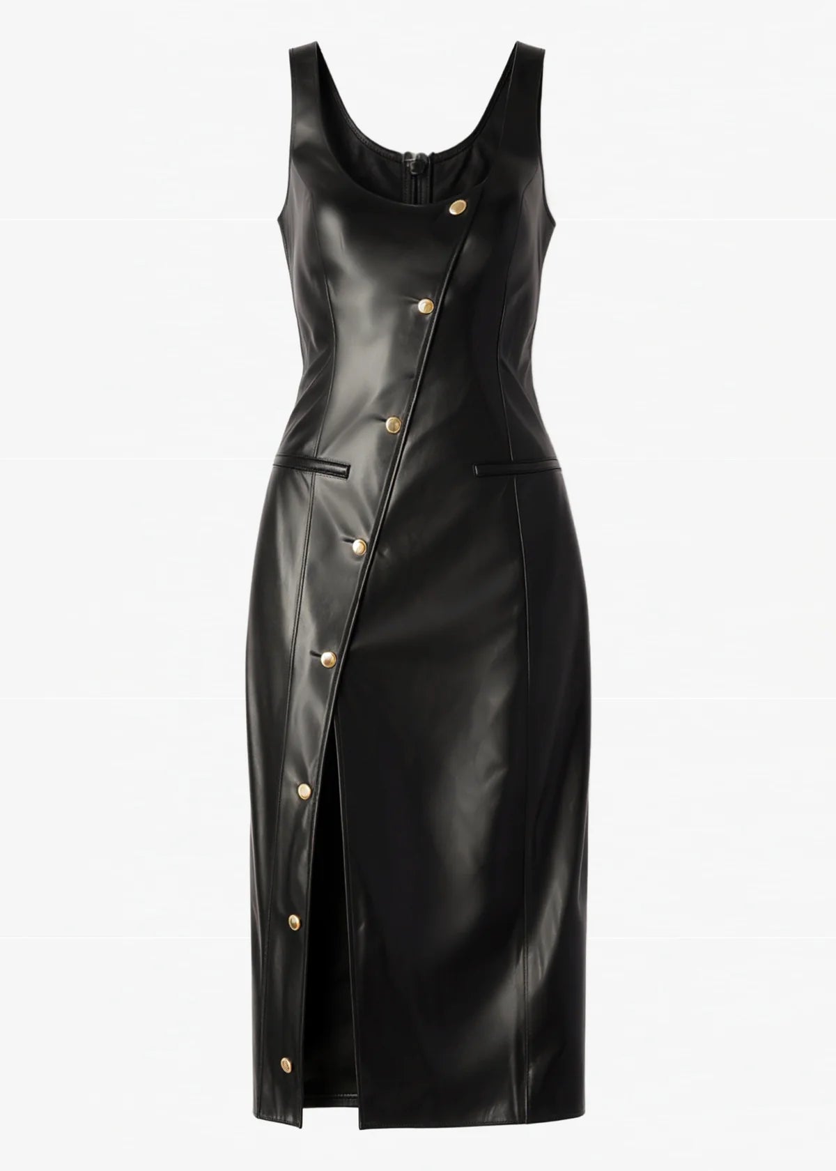 Kirby Vegan Leather Midi Dress