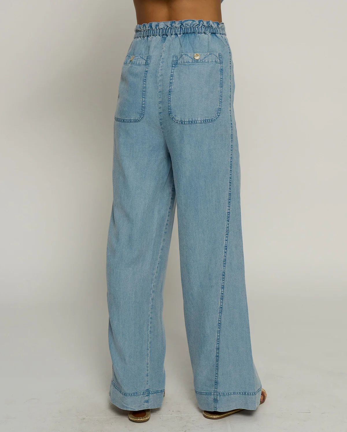 Denim Wide Leg Pant