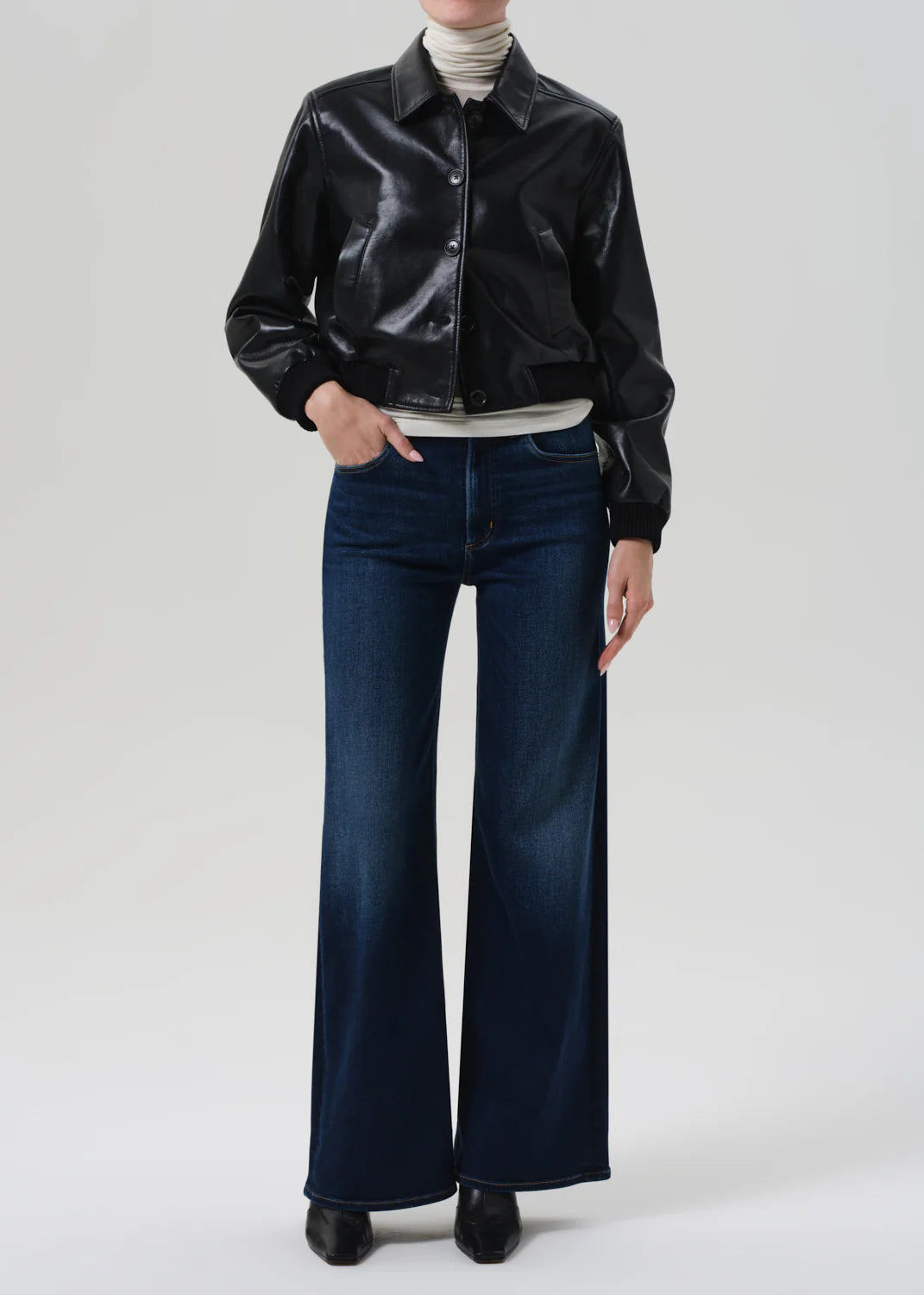 Lola Bomber Recycled Leather