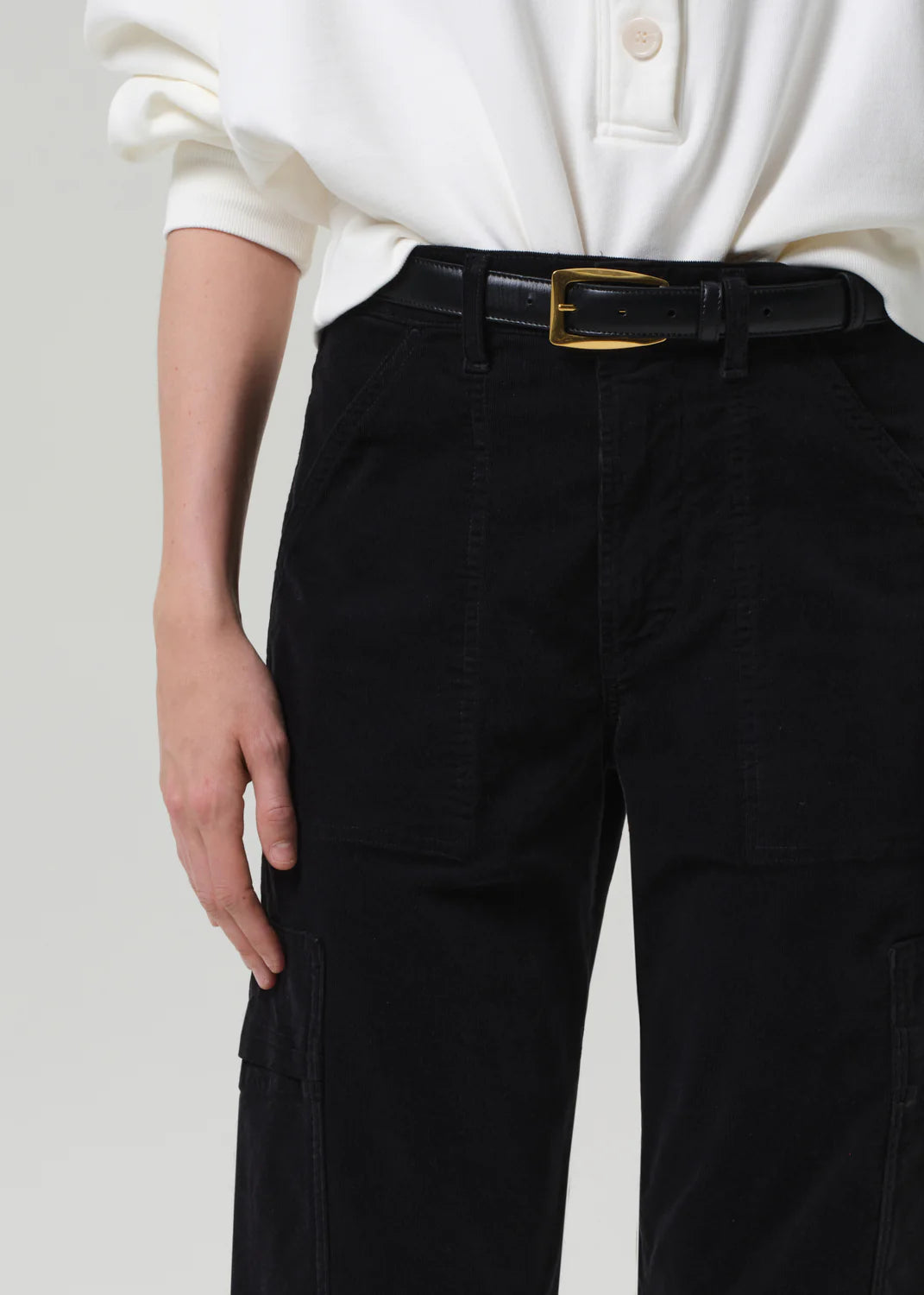Marcelle Cargo Corduroy Charcoal