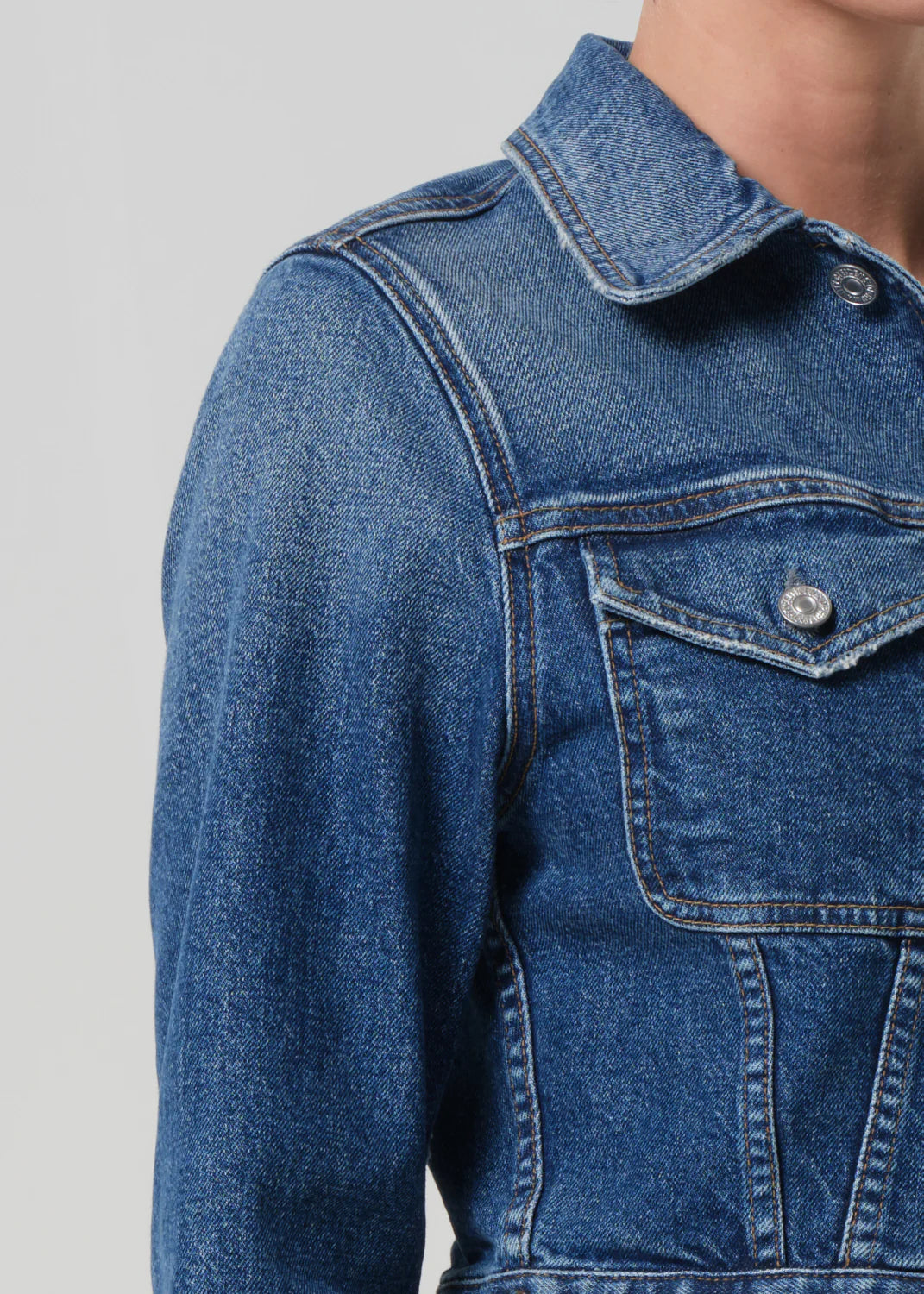Charisse Shrunken Jacket In Briar