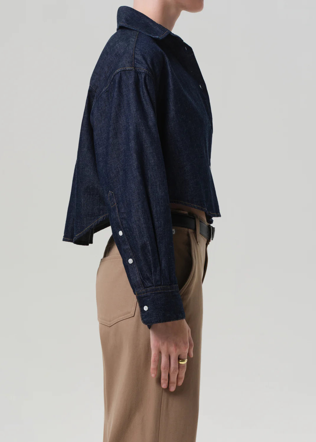 Ana Crop Shirt In Piave