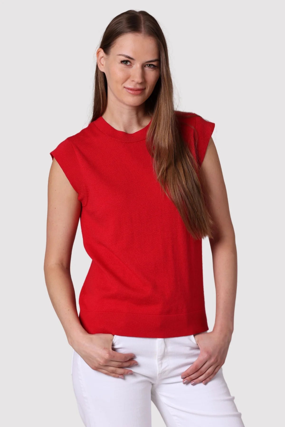 Supima Cotton Cap Sleeve Crew