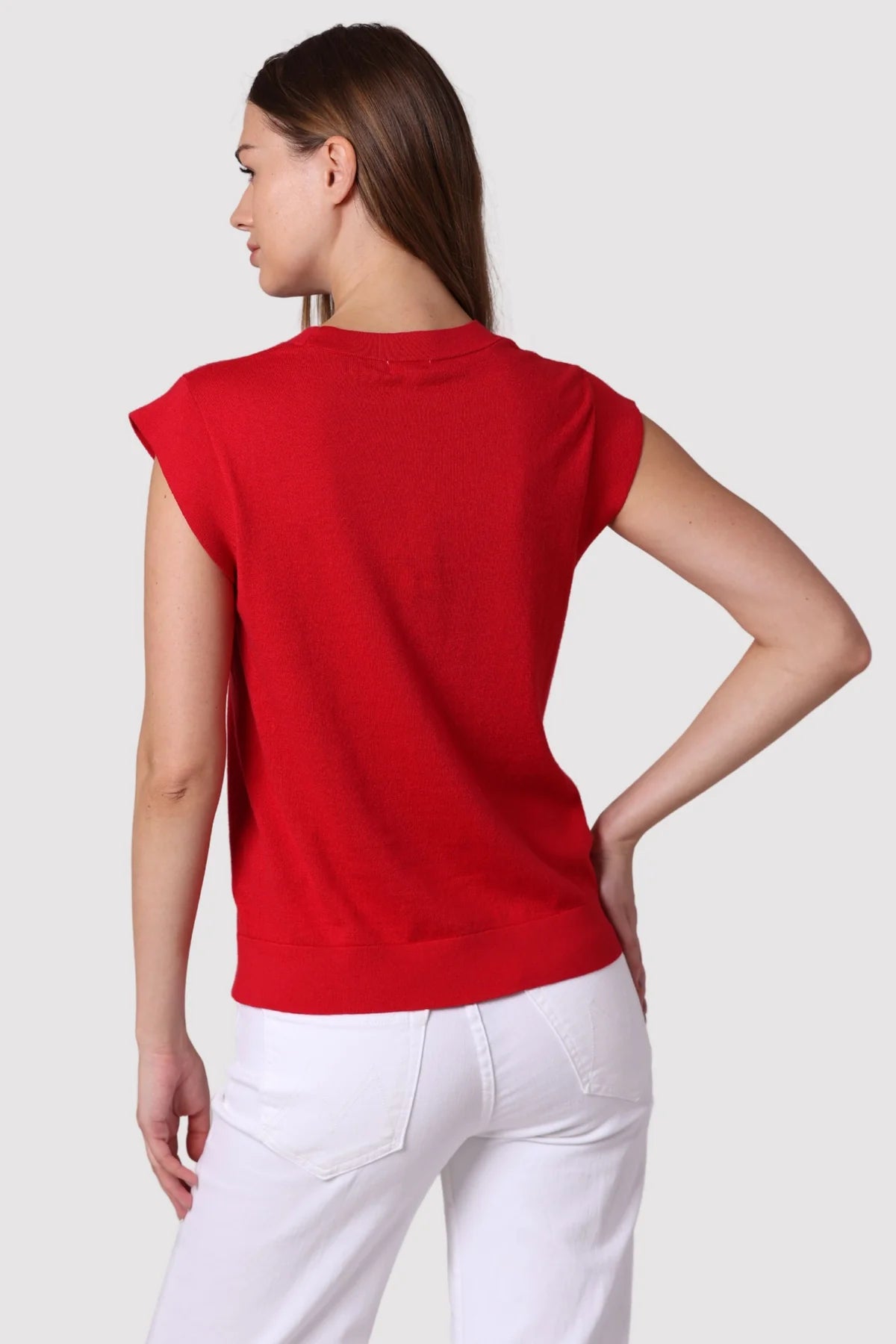 Supima Cotton Cap Sleeve Crew