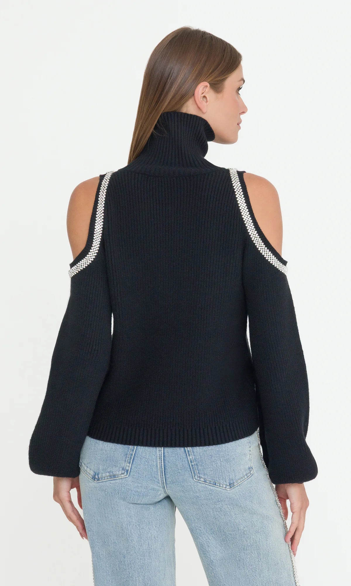 Carmel Cold Shoulder Sweater