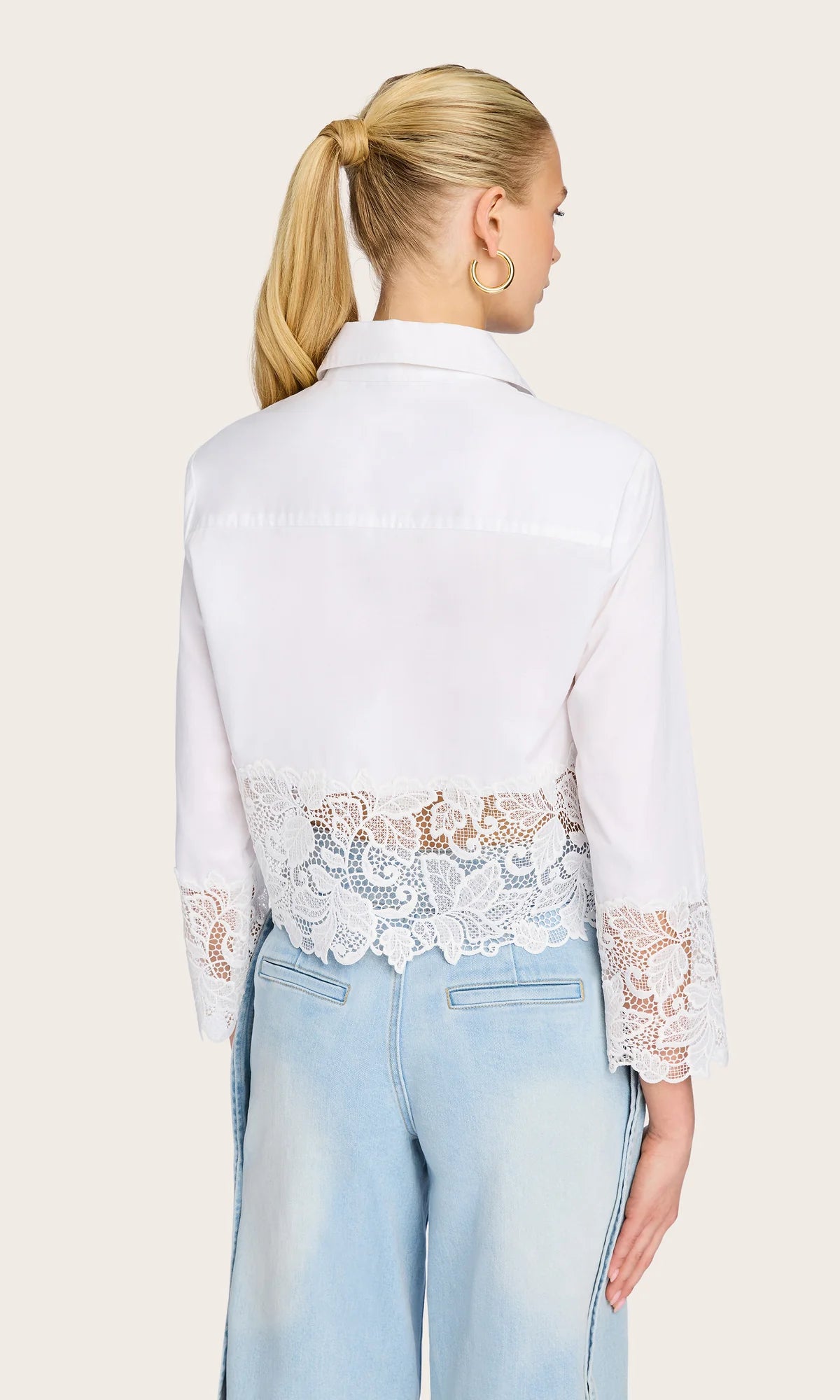 Issa Lace Combo Shirt