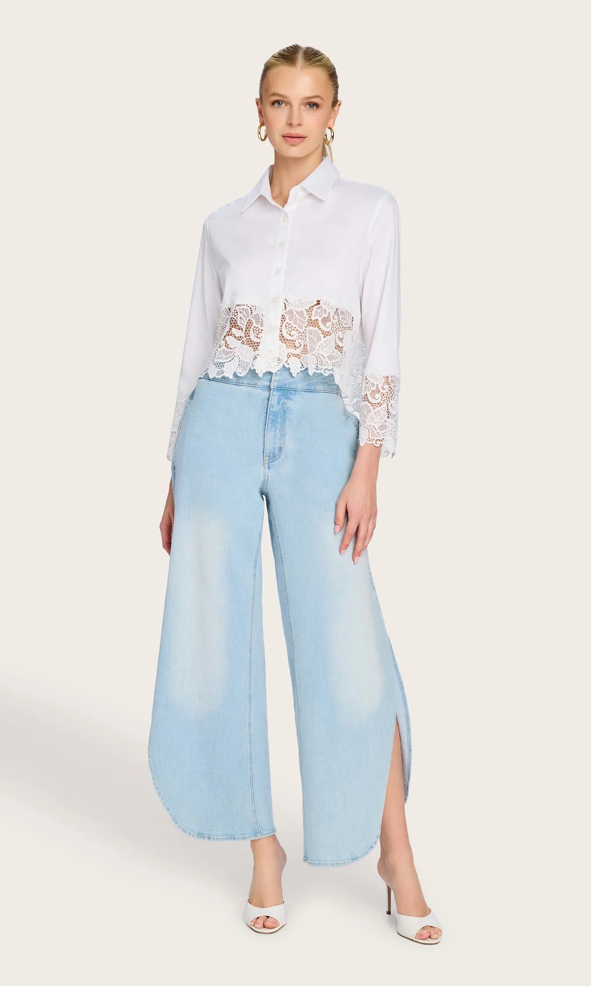 Issa Lace Combo Shirt