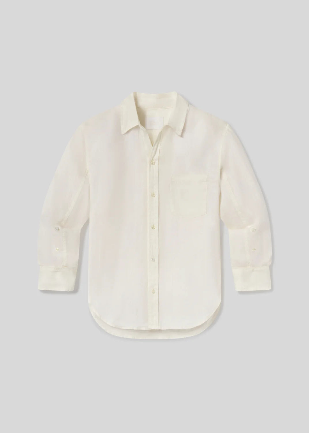 Kayla Shrunken Linen Shirt Vanilla