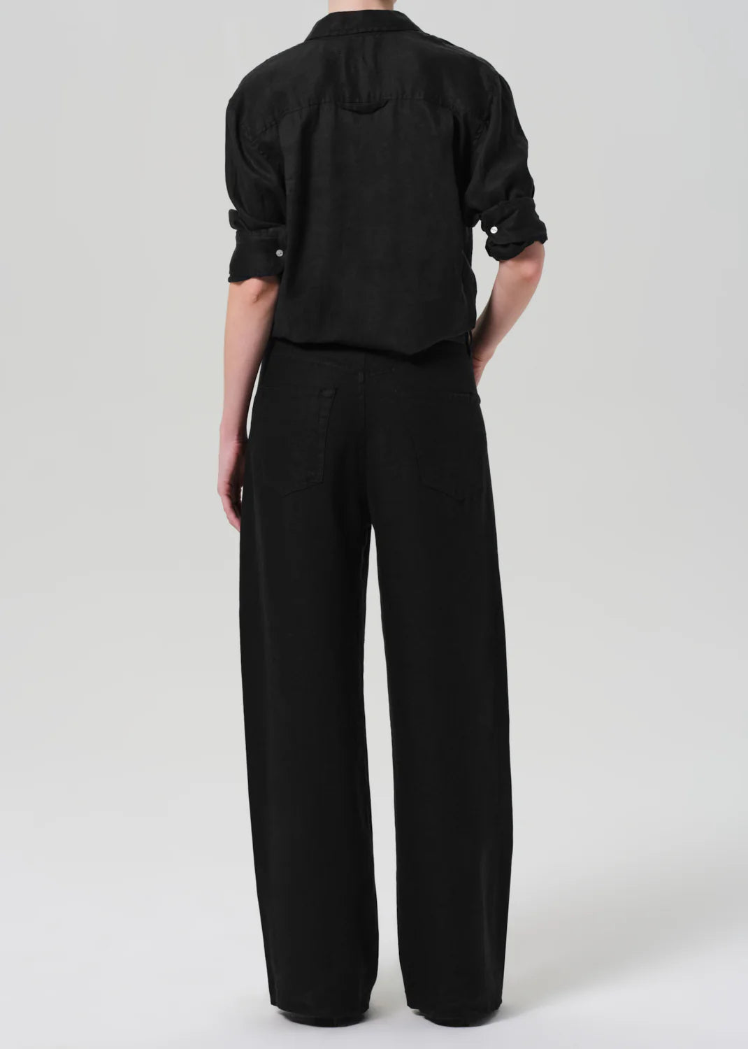 Brynn Linen Trouser Black