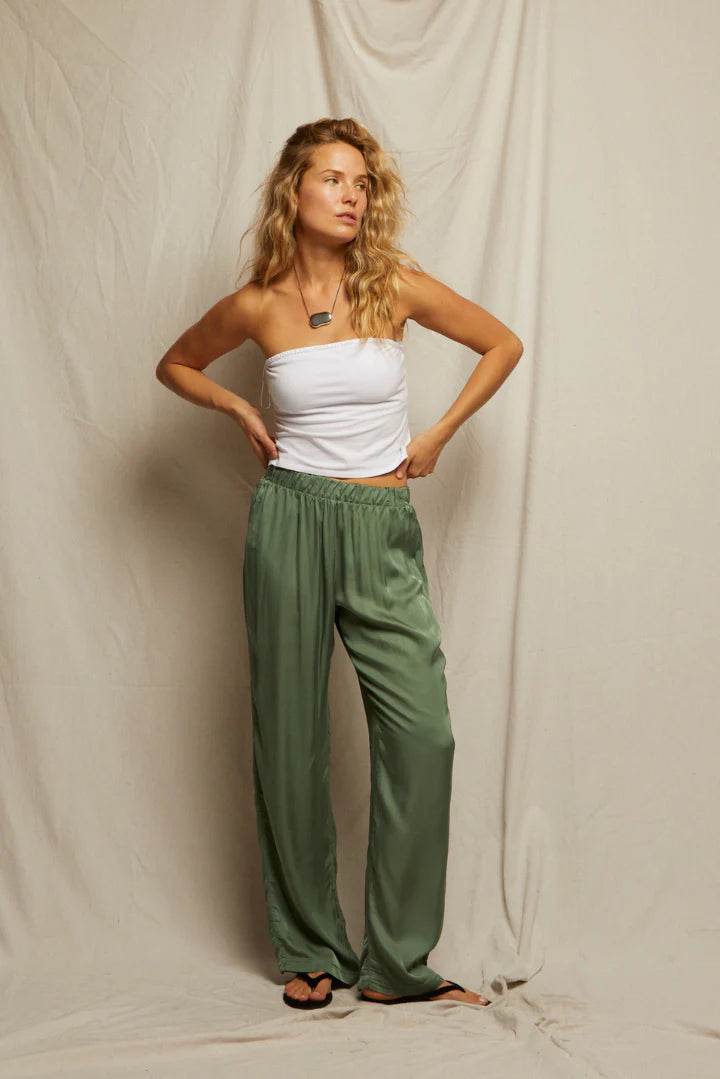 Camille Luxe Satin Pant
