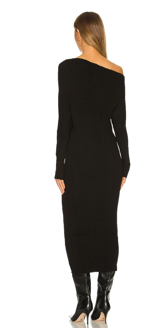 Sweater Knit Slouch Dress