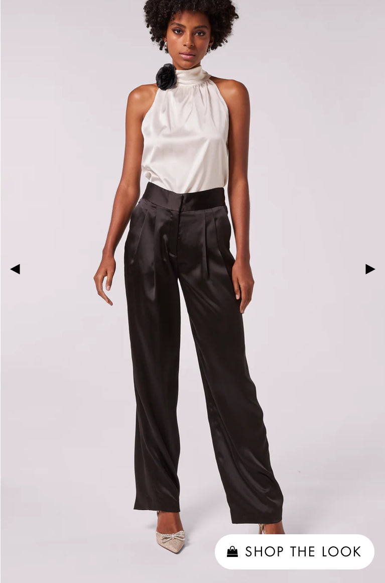 Fiona Rose Halter Blouse White