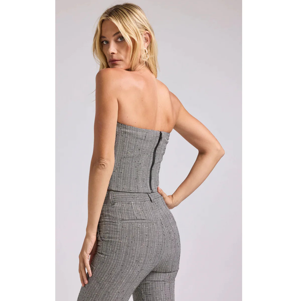 Jennifer Plaid Bustier