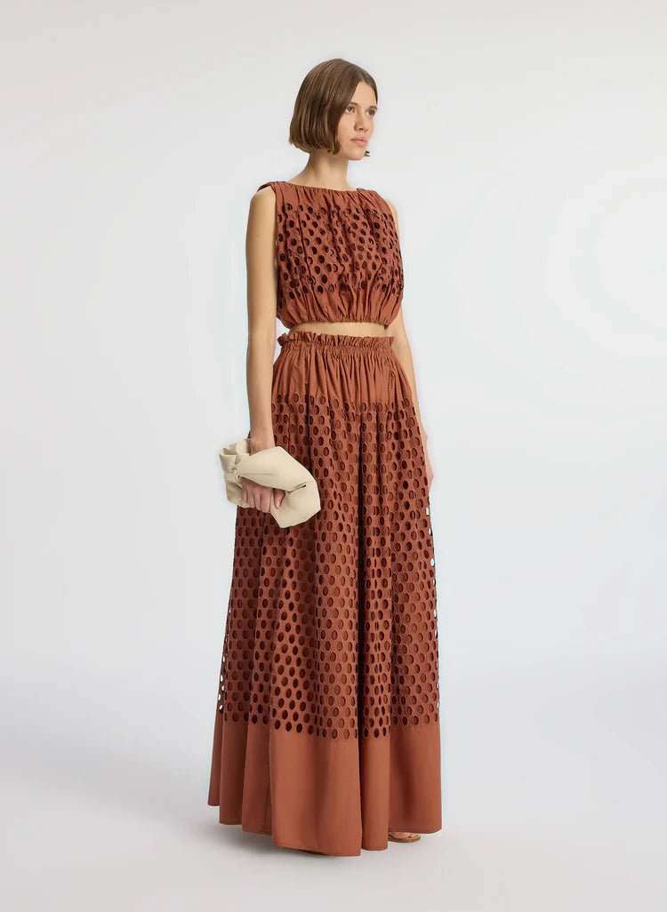 Flora Eyelet Maxi