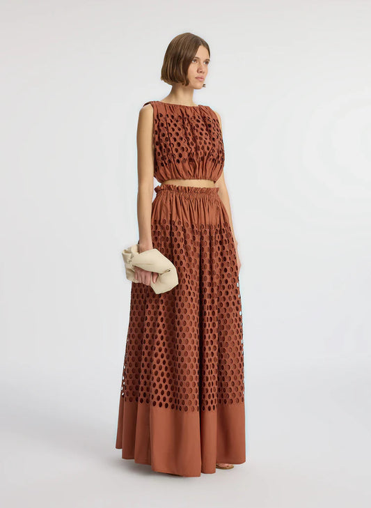 Flora Eyelet Maxi