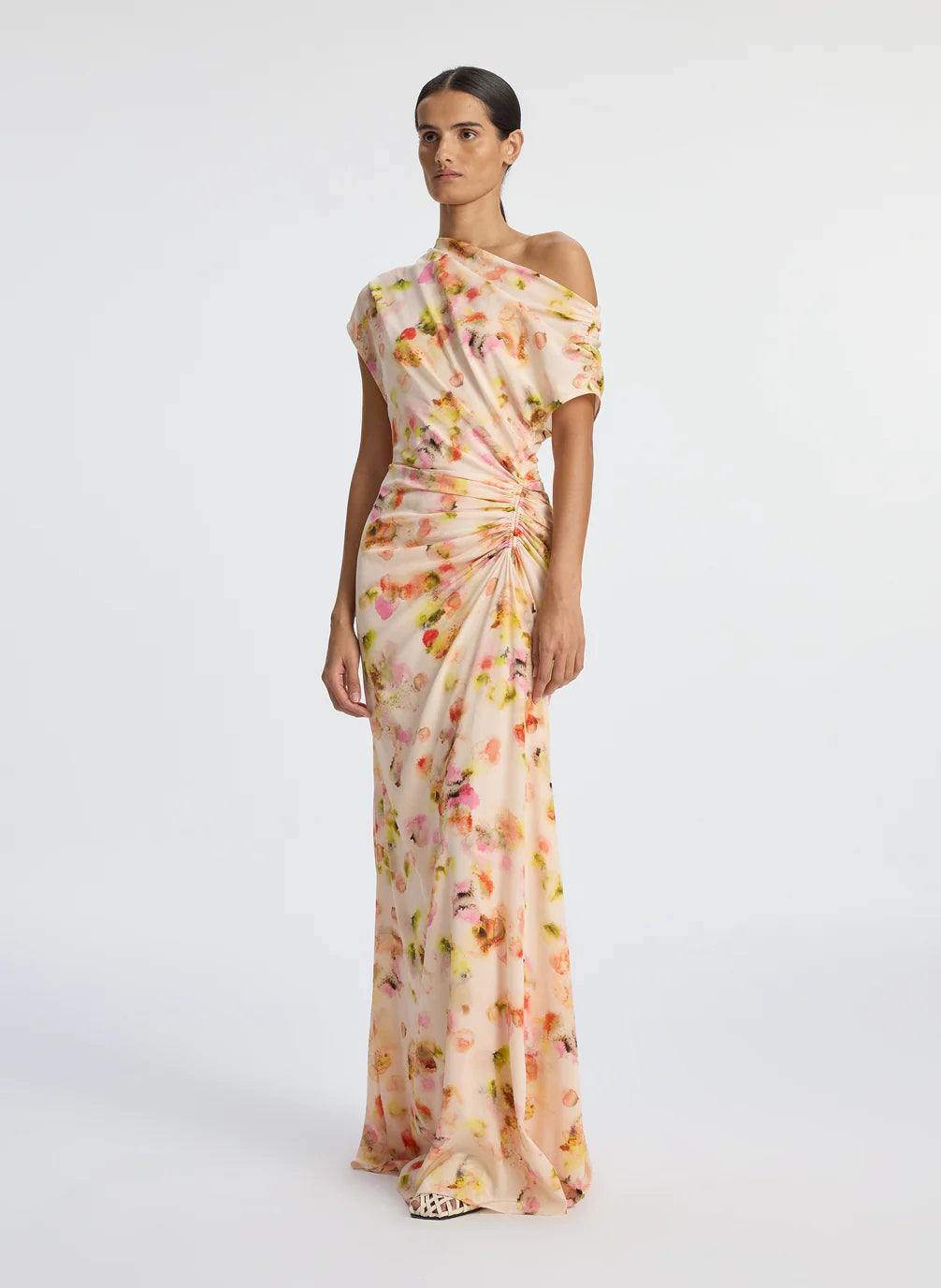Poppy Silk Gown