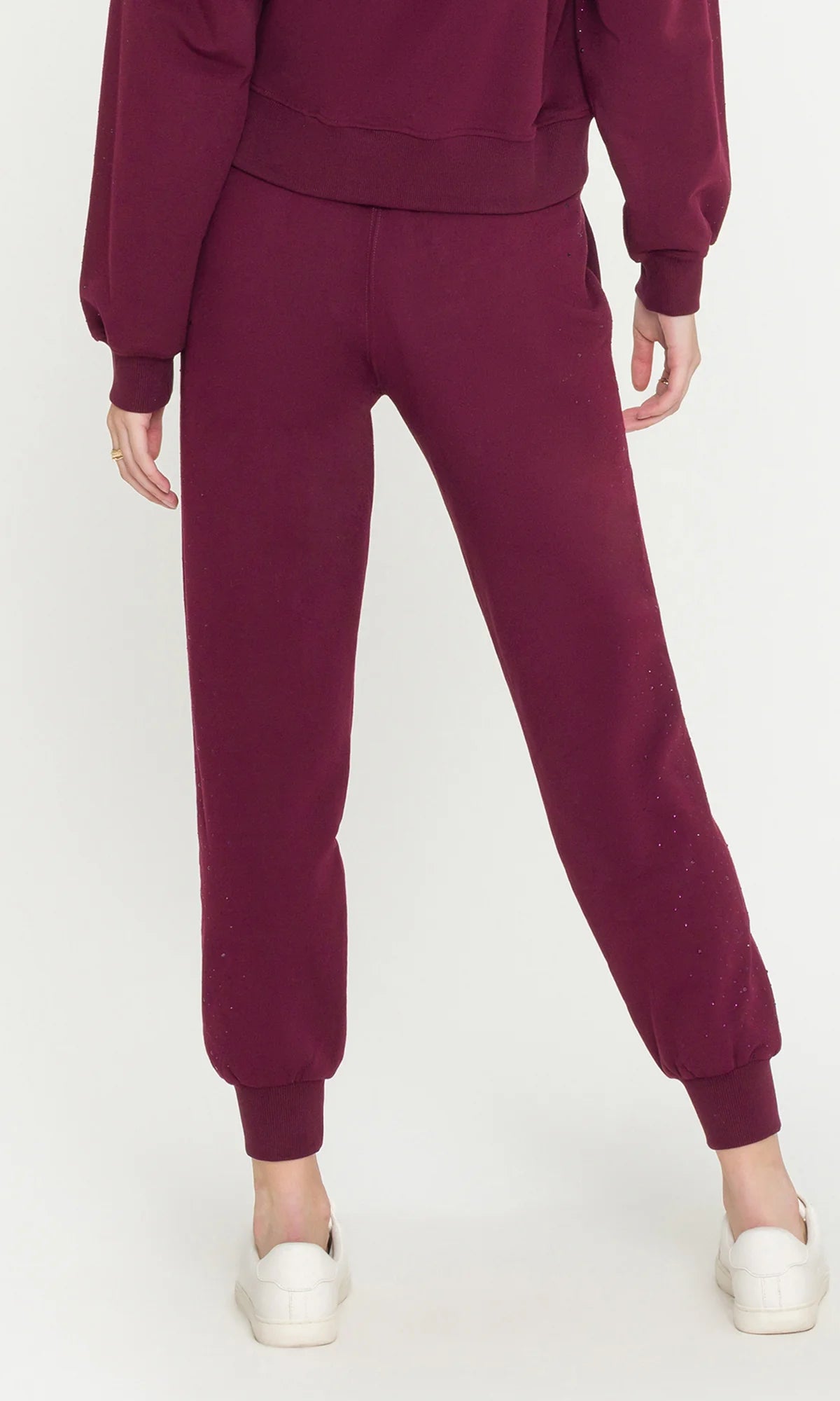 Ruel Compact Crystal Sweatpants Malbec
