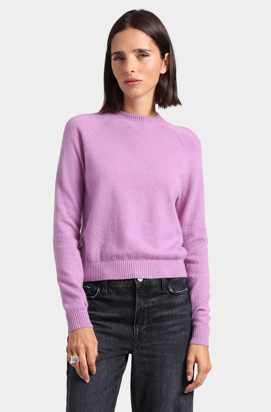 Purple Heart Cashmere Crew